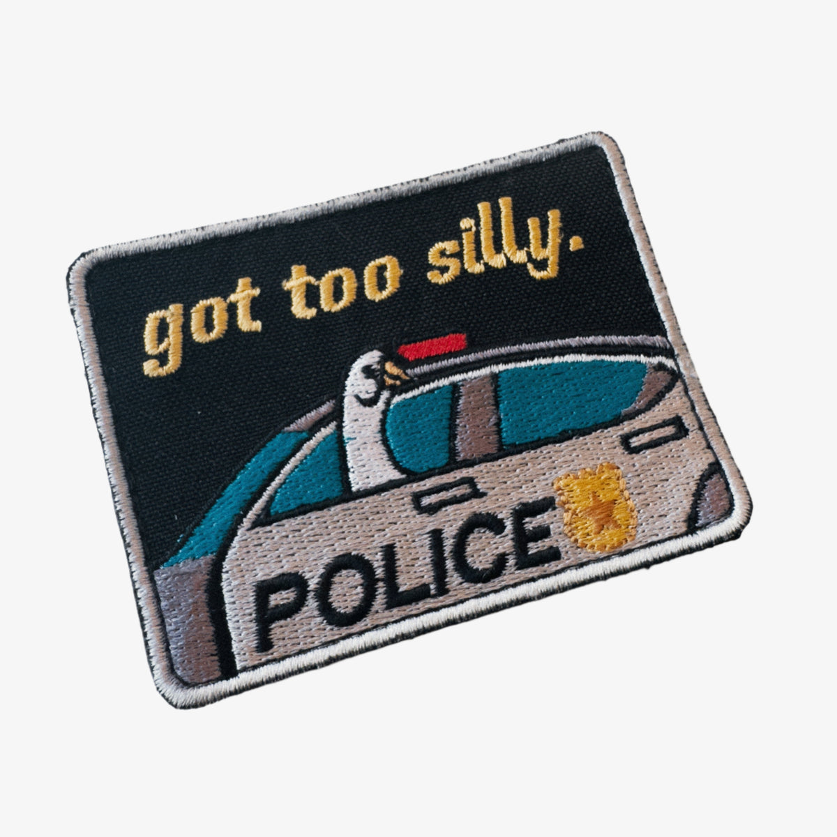 Жартівливий патч "Got too silly" (8x6)